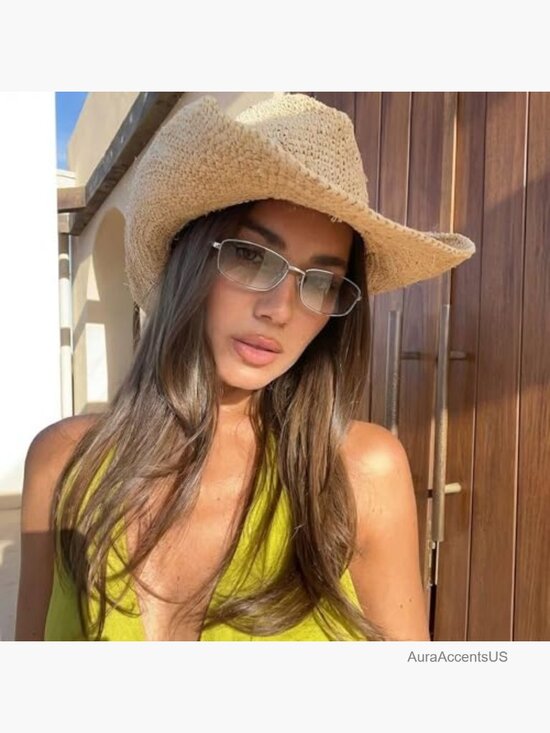Retro Wrap-Around Sunglasses Y2K Square Frame UV400 Protection
